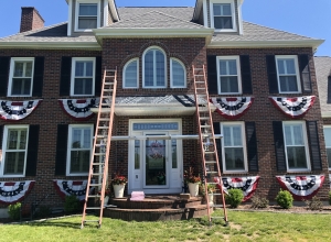 Big house. Just finishing up front overhang 