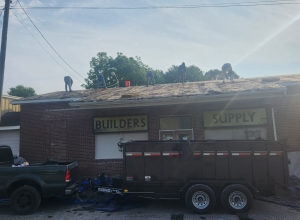 Roofing my builder supply store. 