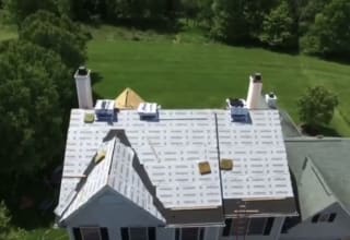 Aerial Photo of Roof Install