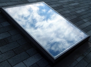 Flat glass skylight