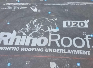 synthetic underlayment used on every job